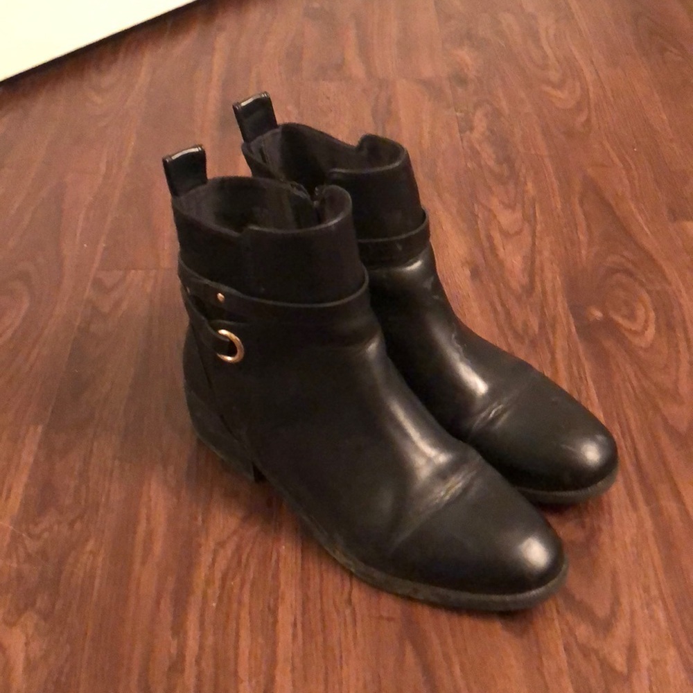 Black booties size 8